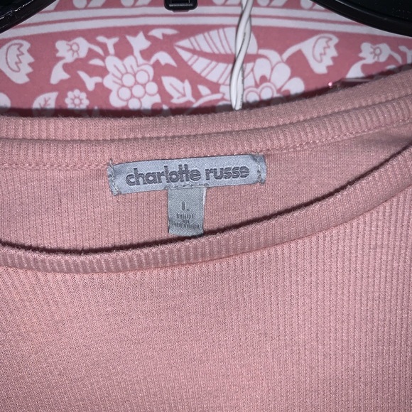 Charlotte Russe pink T - Picture 2 of 2